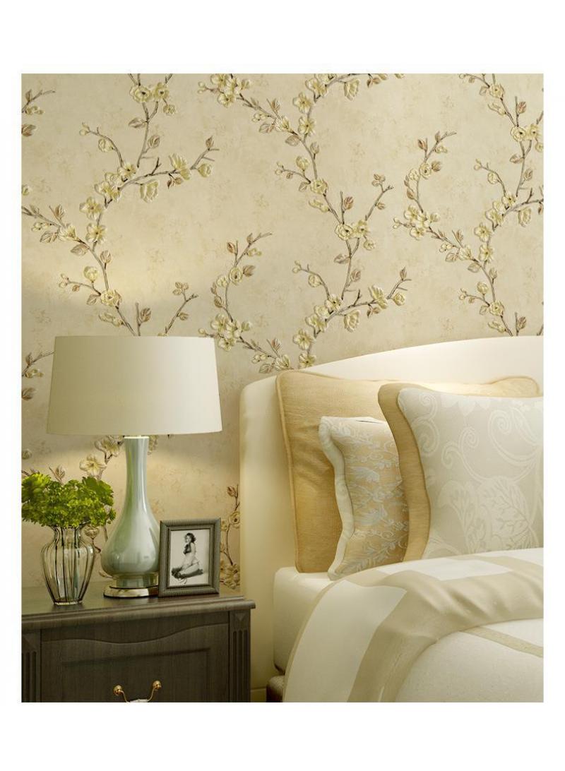 Vintage self-adhesive relief wallpaper Warm bedroom, living room, TV background 0.53 * 3m - Image 2