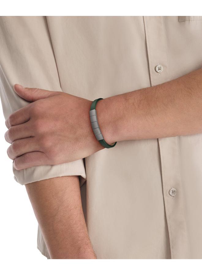 CALVIN KLEIN Bracelet with  Leather and Stainless Steel Closure - Image 1