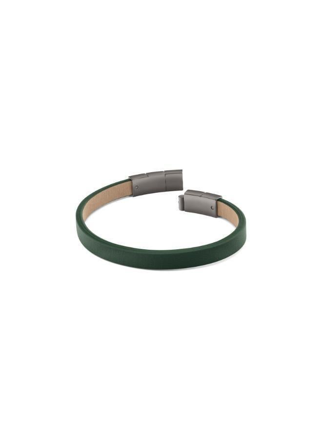 CALVIN KLEIN Minimalistic Squares Bracelet with  Leather and Stainless Steel Closure - 35100063 - Image 3