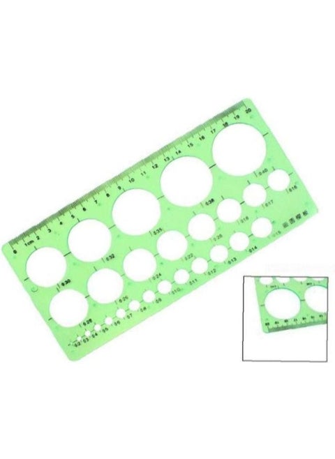 1pc Plastic Measuring Templates Building Formwork Stencils Diameter Range Circles Stencil Measuring Template Hand Tool Ruler 2mm40mm