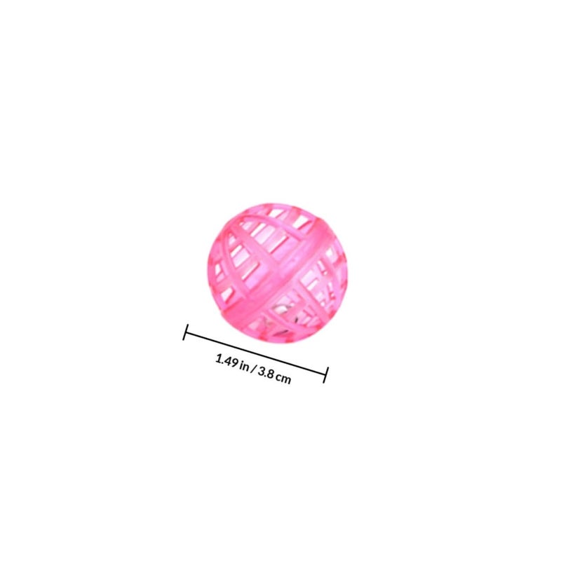 20 Pcs Plastic Cat Balls With Bells Random Colors For Indoor Play And Exercise - Image 3