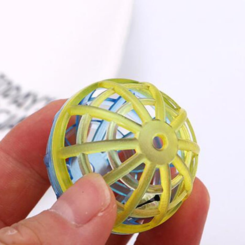20 Pcs Plastic Cat Balls With Bells Random Colors For Indoor Play And Exercise - Image 5