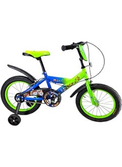 Generic دراجة اطفال ماي بوي من فلاش ويل كيدز 3 الوان ماي بوي 3 احجام - تاجر منتجات رسمي GTG TOYS (ازرق * اخضر، 16 انش) 
