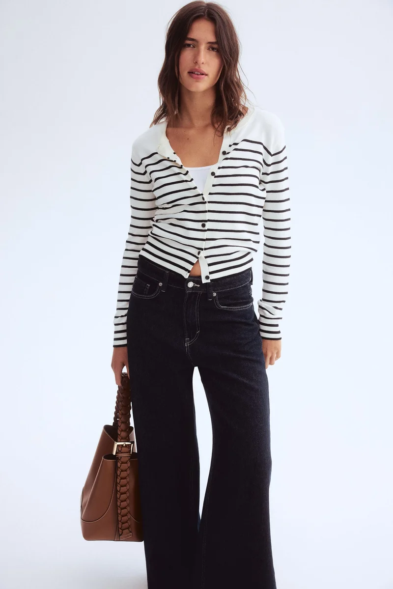 اتش اند ام كارديغان محبوك بملمس ناعم