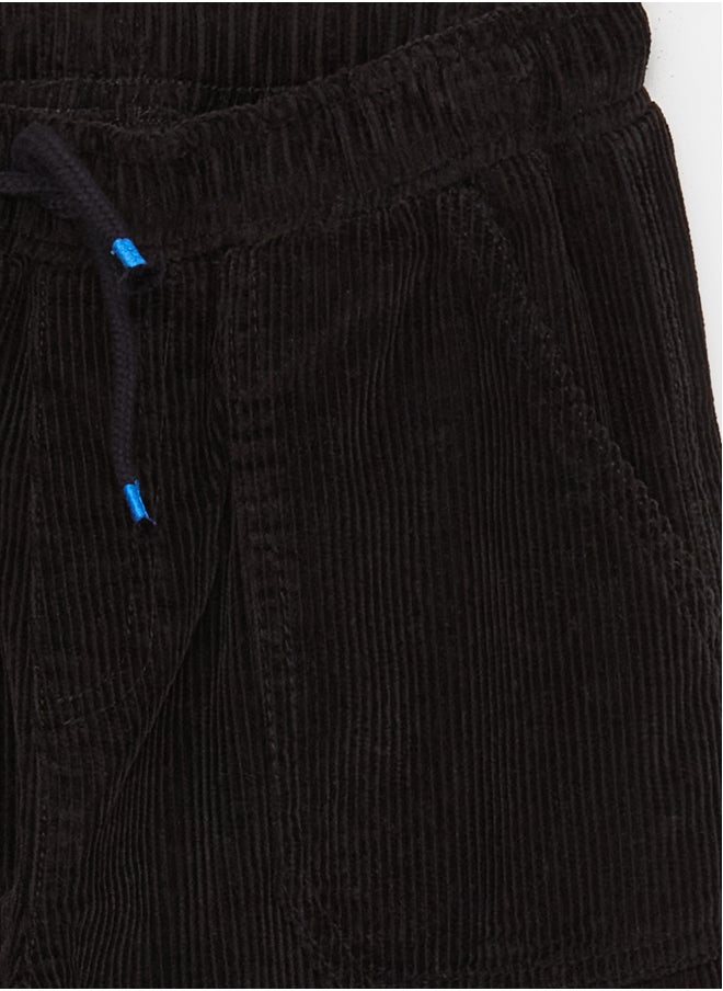 LC WAIKIKI Comfortable Fit Elastic Waist Boy's Velvet Trousers  - Image 2