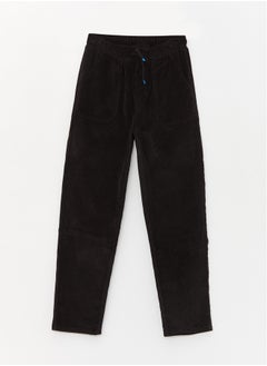 LC WAIKIKI Comfortable Fit Elastic Waist Boy's Velvet Trousers  - Image 1