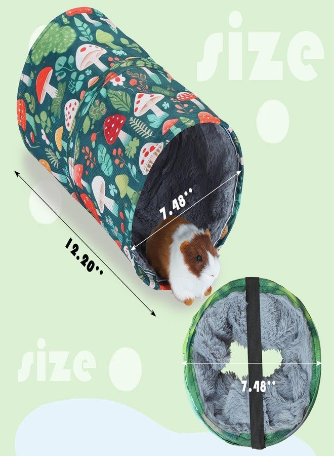 IBWell Cute Mushroom Guinea Pig Hideout Tunnel Bunny Tunnel Guinea Pig Tunnels and Tubes Hamster Tunnel Soft Tunnel - Image 2