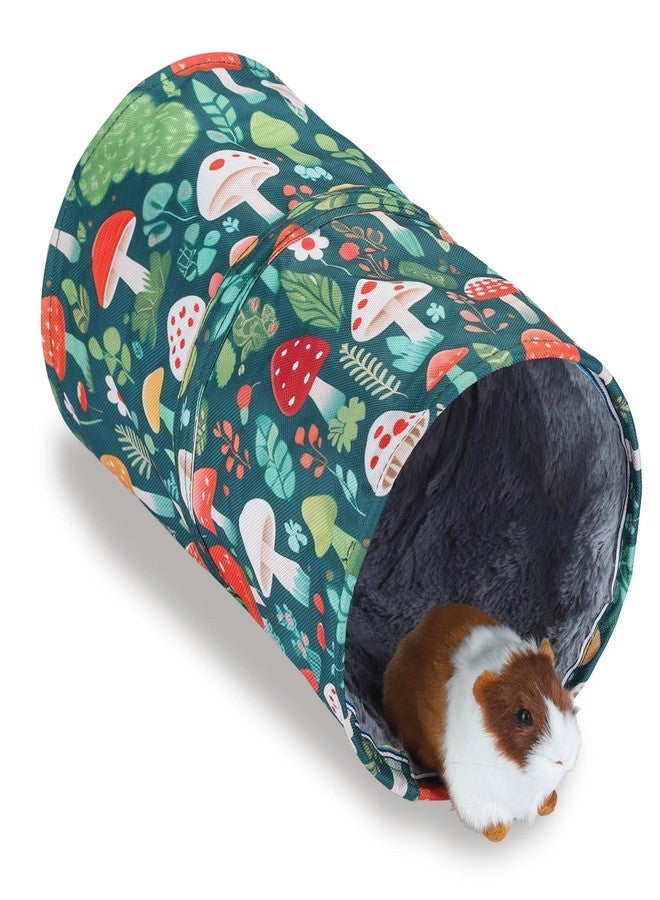 IBWell Cute Mushroom Guinea Pig Hideout Tunnel Bunny Tunnel Guinea Pig Tunnels and Tubes Hamster Tunnel Soft Tunnel - Image 1