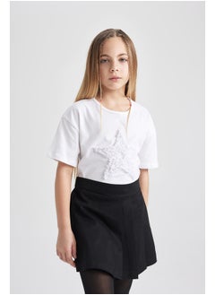 DeFacto Girl Relax Fit Knitted Short Sleeve Body  - Image 2