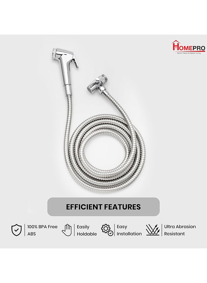 Home Pro Home Pro Handheld Bidet Sprayer Dual Function Faucet Sprayer Rinser with Long Hose Easy To Install Ideal For Bathroom Shower Head Baby Cloth Diaper for Feminine Hygiene Bathing Pets  - Image 1