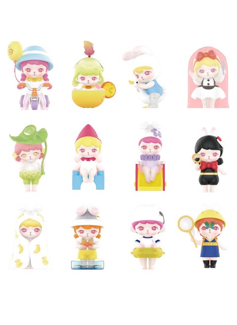 POPMART POP MART BUNNY childlike heart series figure, blind box creative ornament activity gift (single)