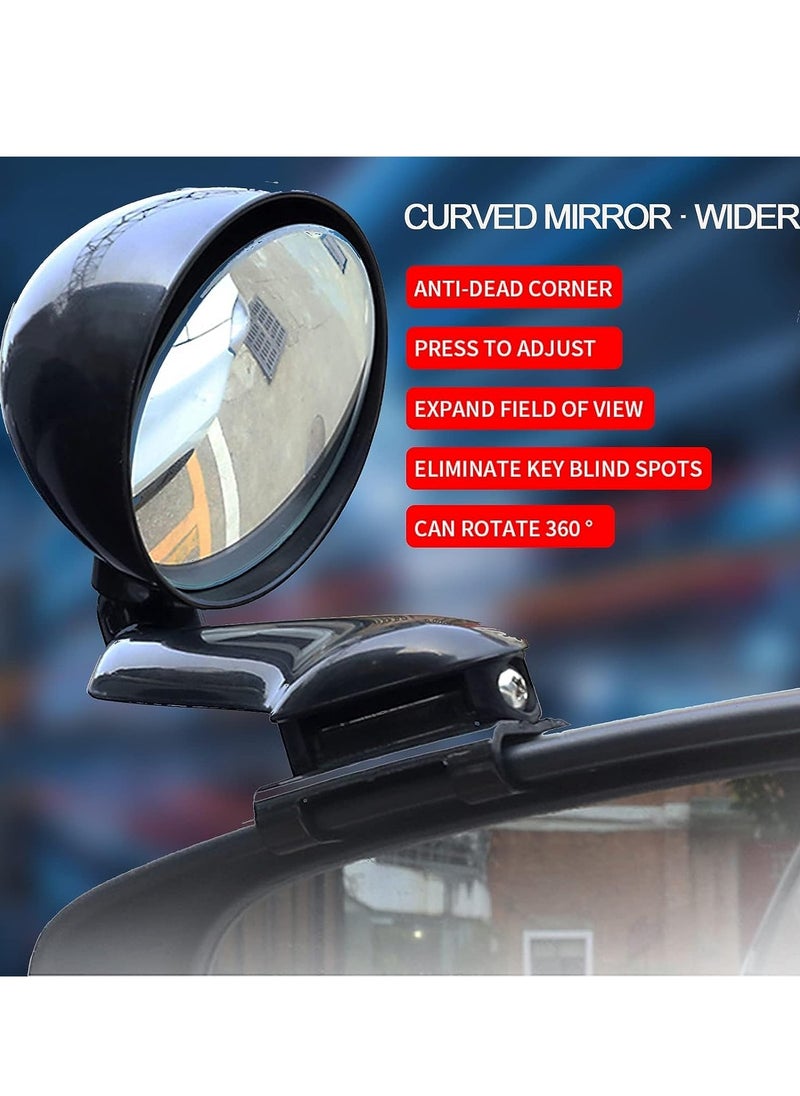 SYOSI Car Blind Spot Mirrors Universal Modified Rearview Mirror Multifunction Adjustable Car Auxiliary Wide Angle Mirror Blind Spot Side Rear View Mirror Fit for All Vehicles (Right)  - Image 3