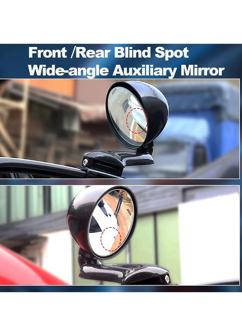 SYOSI Car Blind Spot Mirrors Universal Modified Rearview Mirror Multifunction Adjustable Car Auxiliary Wide Angle Mirror Blind Spot Side Rear View Mirror Fit for All Vehicles (Right)  - Image 2