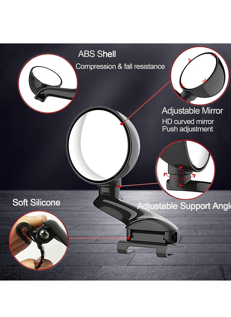SYOSI Car Blind Spot Mirrors Universal Modified Rearview Mirror Multifunction Adjustable Car Auxiliary Wide Angle Mirror Blind Spot Side Rear View Mirror Fit for All Vehicles (Right)  - Image 5