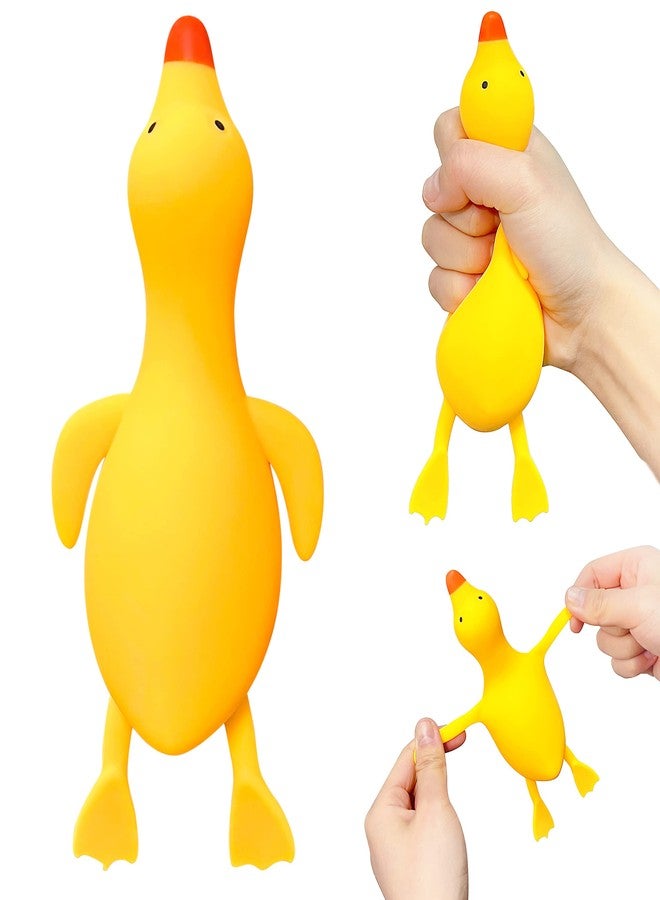 Kawaite Duck Dough Ball Fidget Toys 1 Pack - Squishy Stress Balls for Kids and Adults - Squishy Squeeze Ball Toys, Soft Animal Squish Stretch Ball, Ideal for Anxiety Relief, Improve Focus, Relax - Image 1
