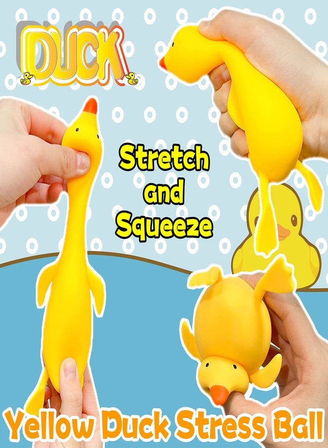 Kawaite Duck Dough Ball Fidget Toys 1 Pack - Squishy Stress Balls for Kids and Adults - Squishy Squeeze Ball Toys, Soft Animal Squish Stretch Ball, Ideal for Anxiety Relief, Improve Focus, Relax - Image 3