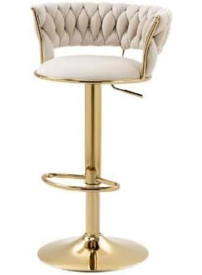 كرسي بار مبطن بإطار معدني قابل للتعديل في الارتفاع مجموعة 2 قطعة - Image 5