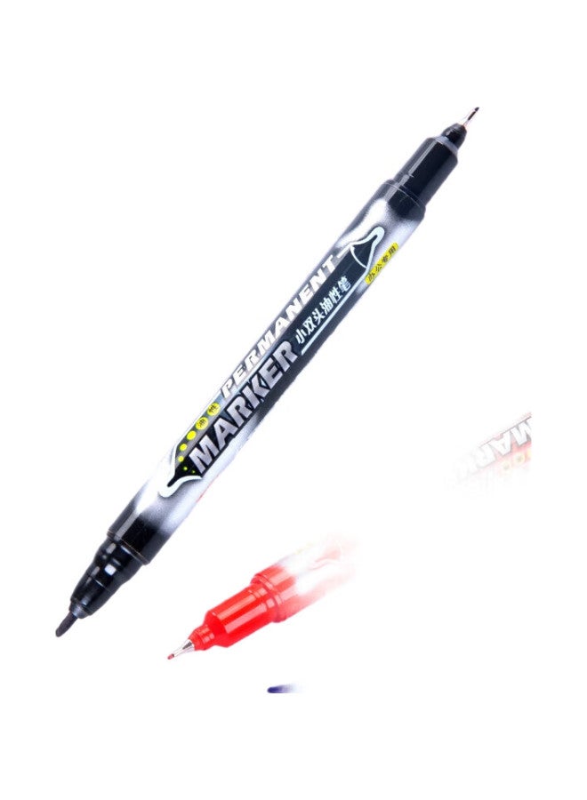 Truecolor Double-Ended Marker Pen For Primary School Students Drawing Based Thick And Thin Two Ends Outlining Quick-Drying Waterproof Oil-Proof Non-Fading Construction Site Marking - Image 3