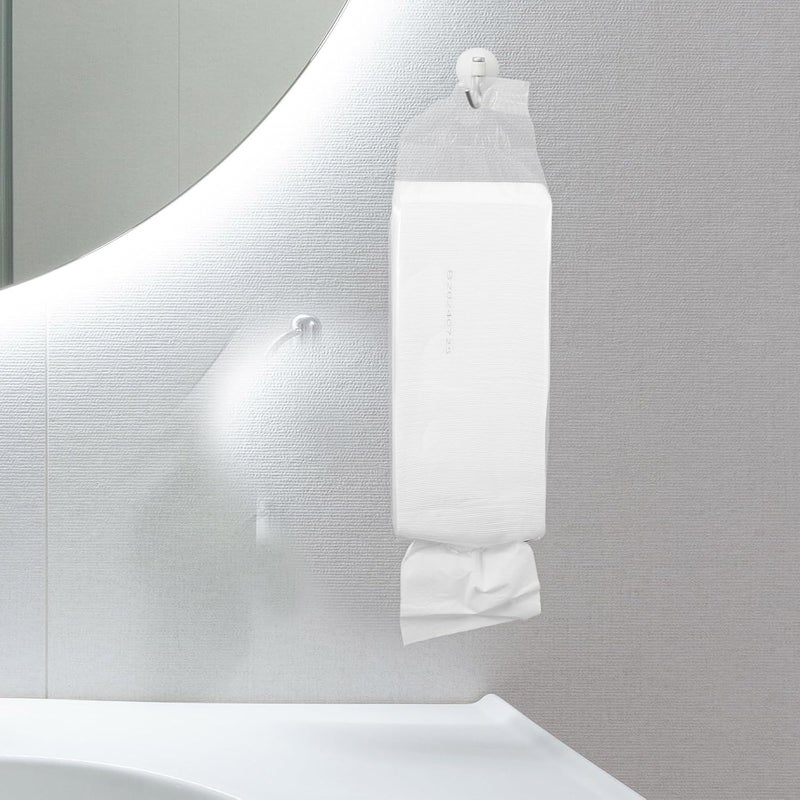 Healeved Disposable Guest Paper Napkins 440 Sheets 175x140mm White Thick Embossed Hanging Tissue for Household and Commercial Bathroom Use - Image 5