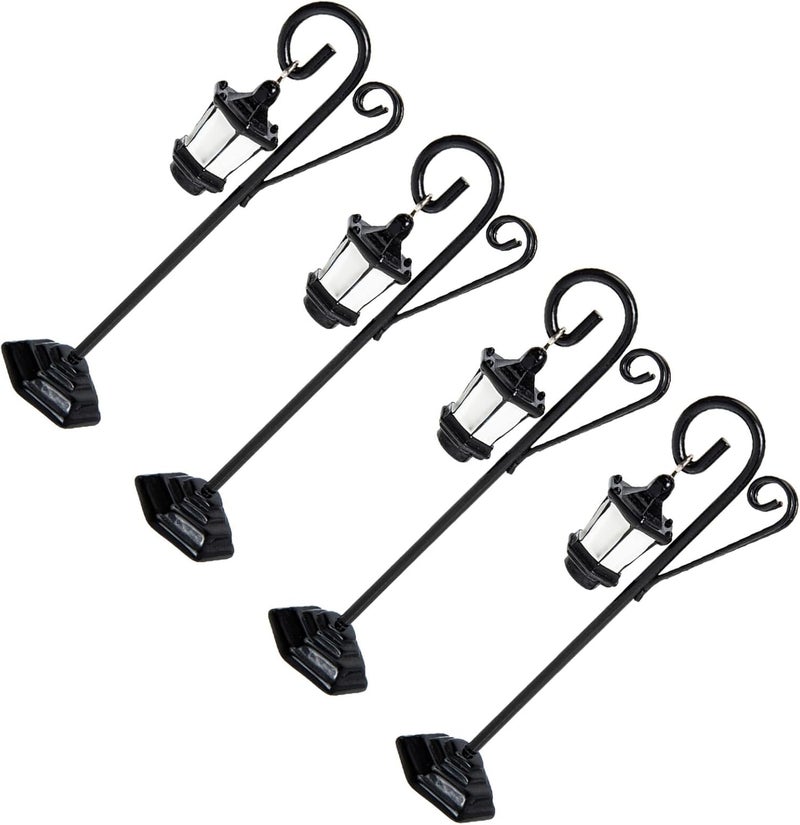 Miniatures Street Light Clip Metal Black Table Number Holder Stands Wedding Desktop Decoration Photo Clip Note Clamp - Image 1