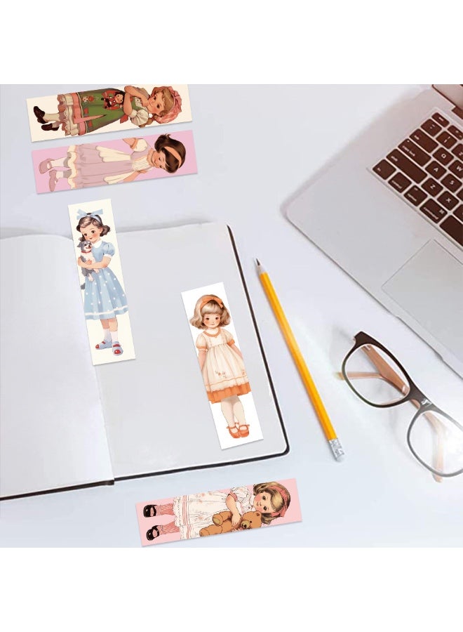 30 Pcs Cute Girl Bookmarks Art Bookmarks Paper Bookmarks Notebook Marking Student Stationery - Image 3