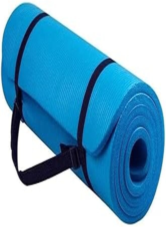 Generic Generic Foldable exercise yoga mat 10mm - blue 