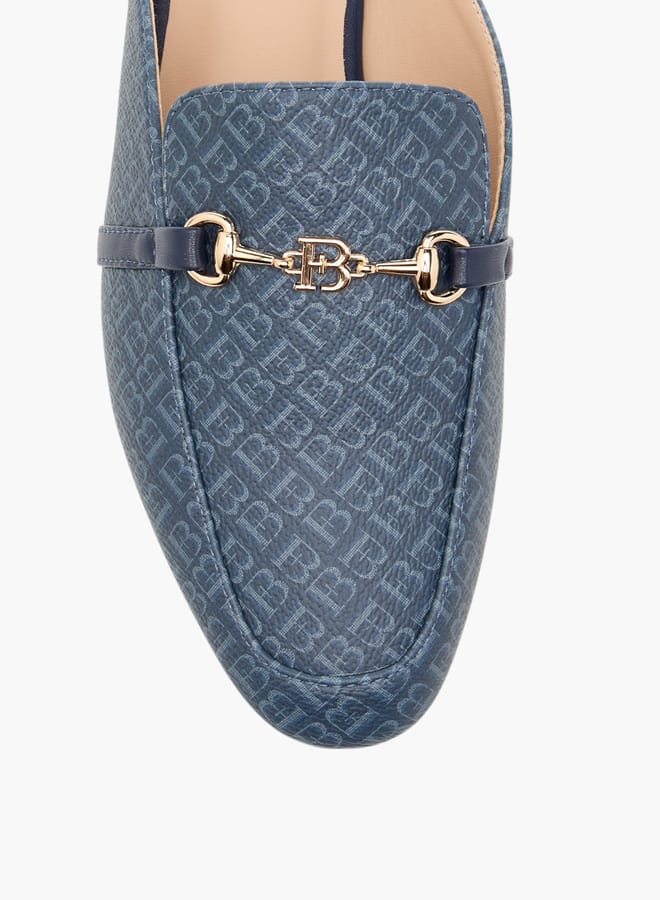 Flora Bella By Shoexpress Women Monogram Print Slip-On Mules  - Image 4