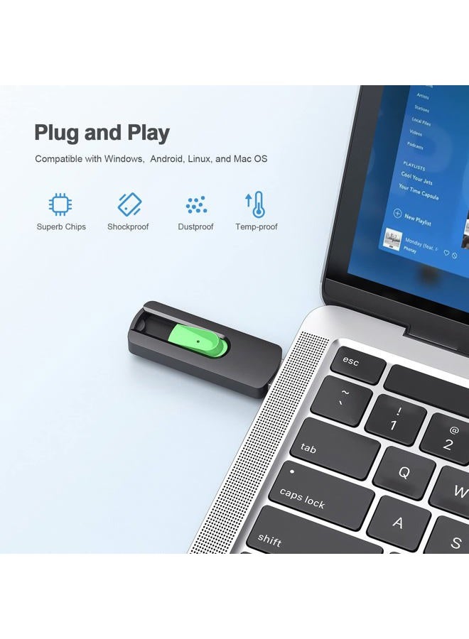 Aiibe 128GB USB Flash Drive USB Drive 128GB USB 3.1 Thumb Drive Memory Stick Zip Drive Backup Jump Drive 128G for PC Laptop - Image 2
