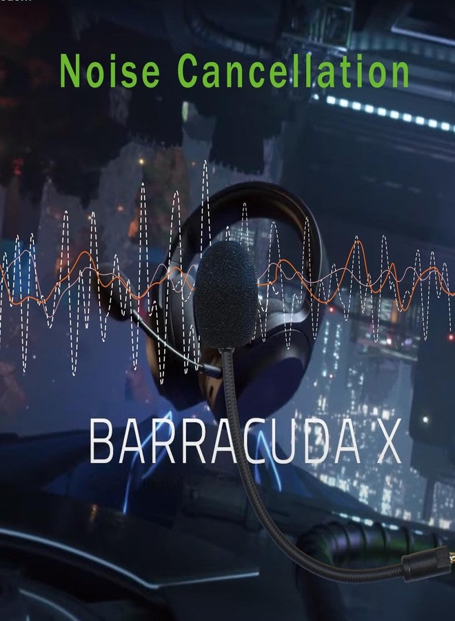 BOEEA بديل ميكروفون لسماعة رأس Razer Barracuda X، ميكروفون ألعاب قابل للفصل 3.5 مم مع رغوة - Image 4