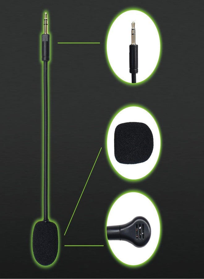 BOEEA بديل ميكروفون لسماعة رأس Razer Barracuda X، ميكروفون ألعاب قابل للفصل 3.5 مم مع رغوة - Image 2