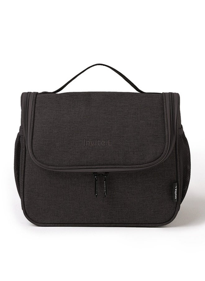 invite.L / AHZOA Lunch Box Handbag Insulation Bag Aluminum Foil Thickened Lunch Bag Lunch Box Bag With Lunch Bag Hand-held Meal Bag - Black  - Image 1