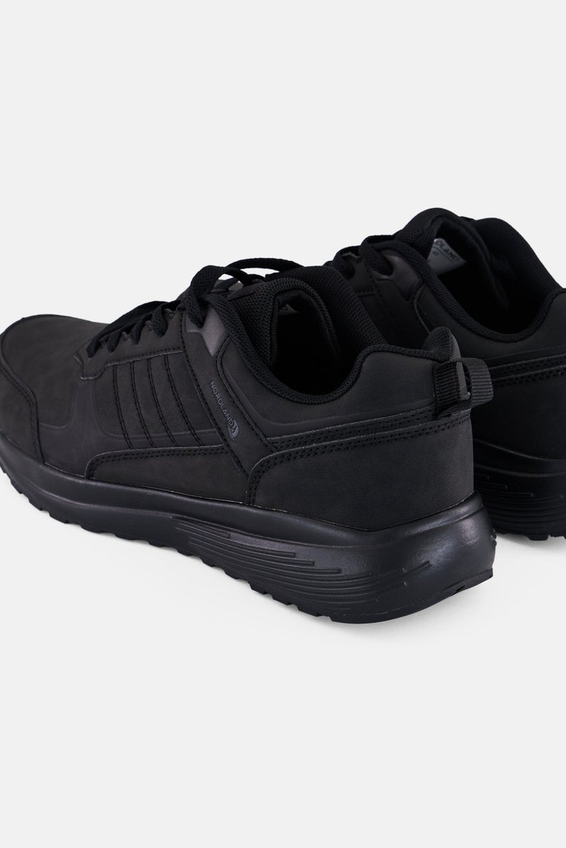 Nordland أحذية رجالية خفيفة الوزن وقابلة للتنفس مع أربطة، سوداء - Image 2