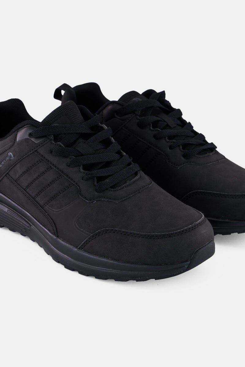 Nordland أحذية رجالية خفيفة الوزن وقابلة للتنفس مع أربطة، سوداء - Image 3