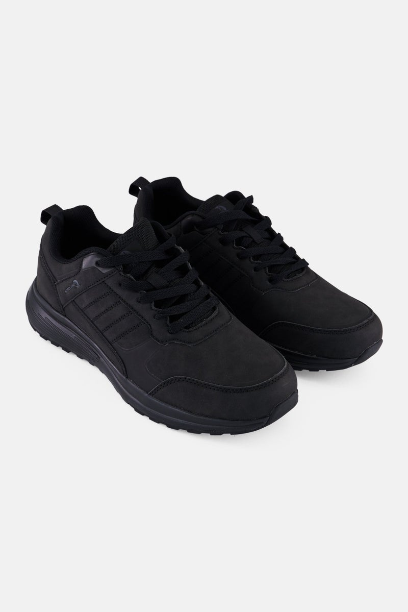 Nordland أحذية رجالية خفيفة الوزن وقابلة للتنفس مع أربطة، سوداء - Image 1