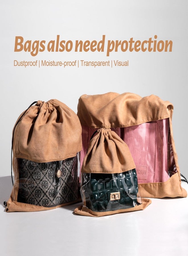 JPNK Dust Bags Premium Clear - 5 Packs Breathable Handbag Storage, Purse Storage Organizer for Closet, Handbag and shoes Protectors for Home Storage - Image 3