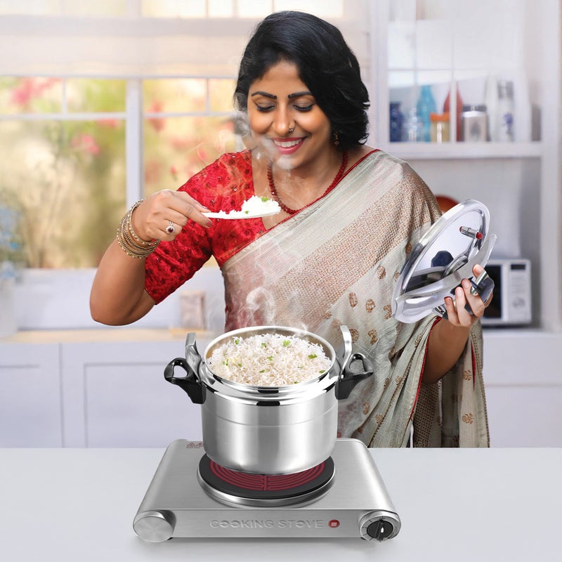 TIMMY Aluminium Pressure Cooker 9.0 Litre, Heavy Duty, Fast Cooking - Image 5