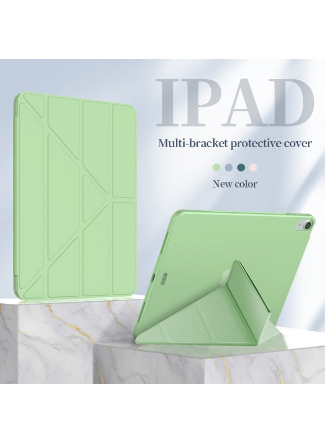 For The 2022 10.9 Protective Case Ipad10.2 Leather Case Mini6TPU Soft Bottom Pro9.7 Drop-resistant Case-Color:Lavender Gray-Applicable Model:ipad10 Generation (2022 10.9-inch)