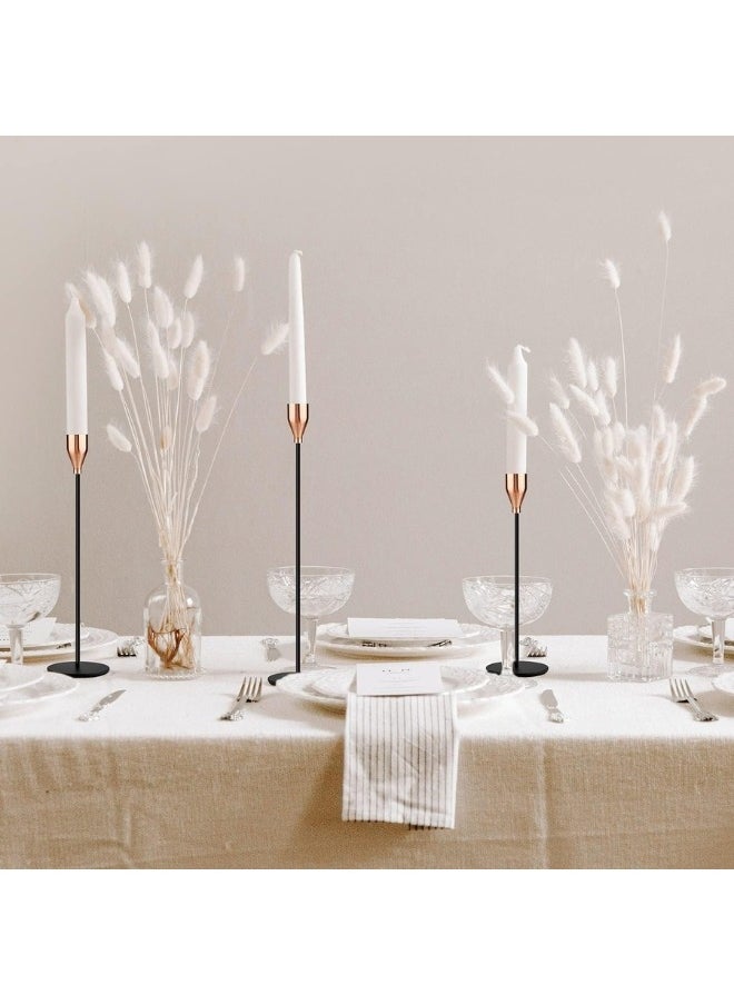 FALMER Set of 3 Candle Holders Metal Candle Holders Tall Candlesticks  - Image 5