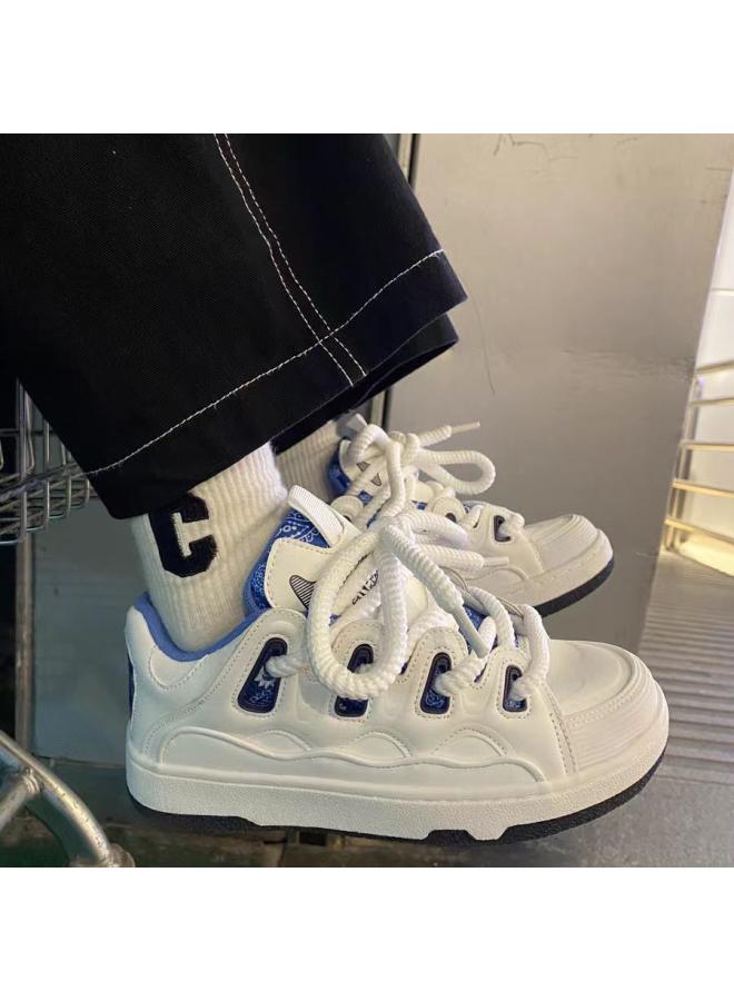 SHAKA National Trendy Trendy Casual White Shoes Men's And Women's Campus All-match Couple's Lightweight Sports Skate Shoes All-match - Image 2