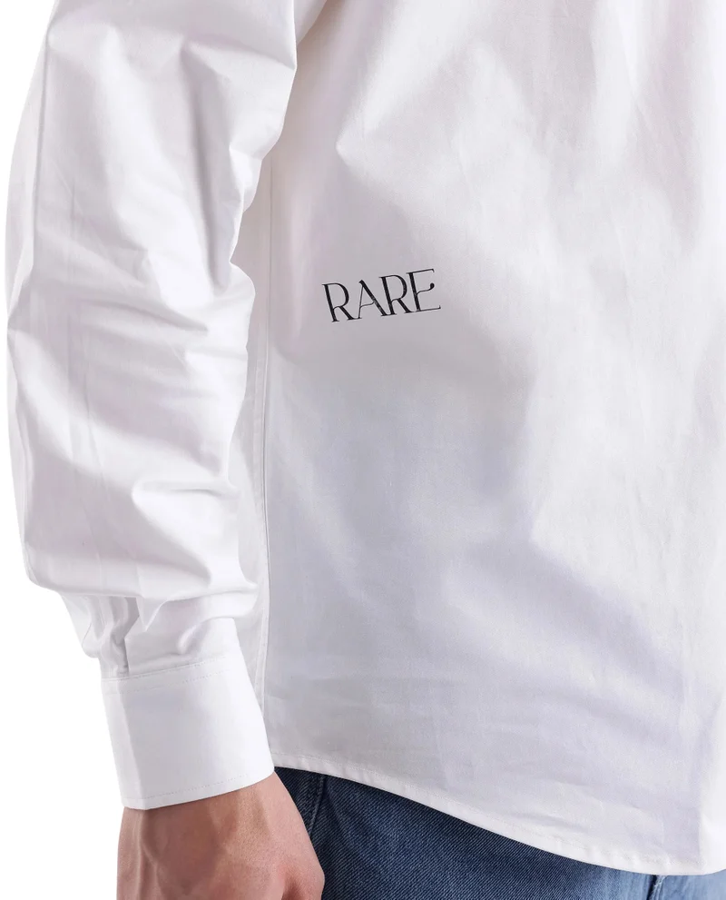 Rare Rabbit Men's Regular Fit Solid Shirt