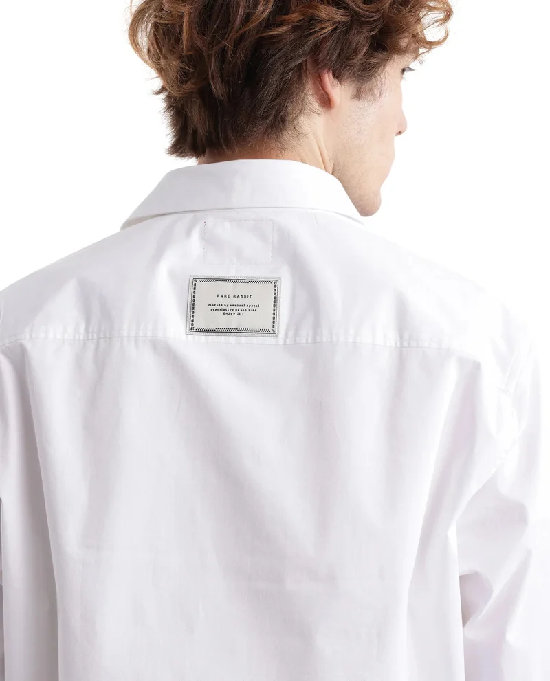 Rare Rabbit Men's Regular Fit Solid Shirt