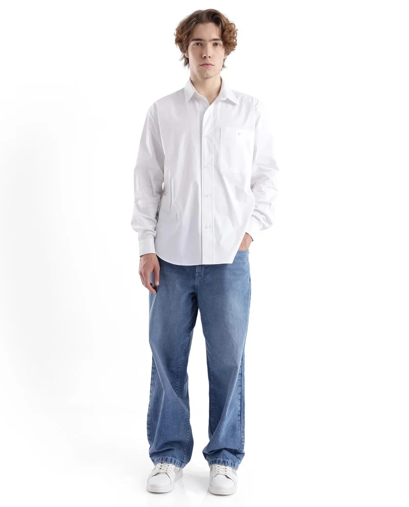 Rare Rabbit Men's Regular Fit Solid Shirt