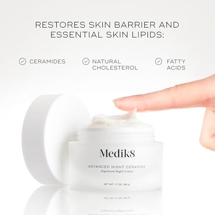 Medik8 Advanced Night Ceramide - Signature Anti Aging Night Cream for Face - Face Moisturizer with Skin Tightening Ceramides and Antioxidants - 1.7 oz - Image 4