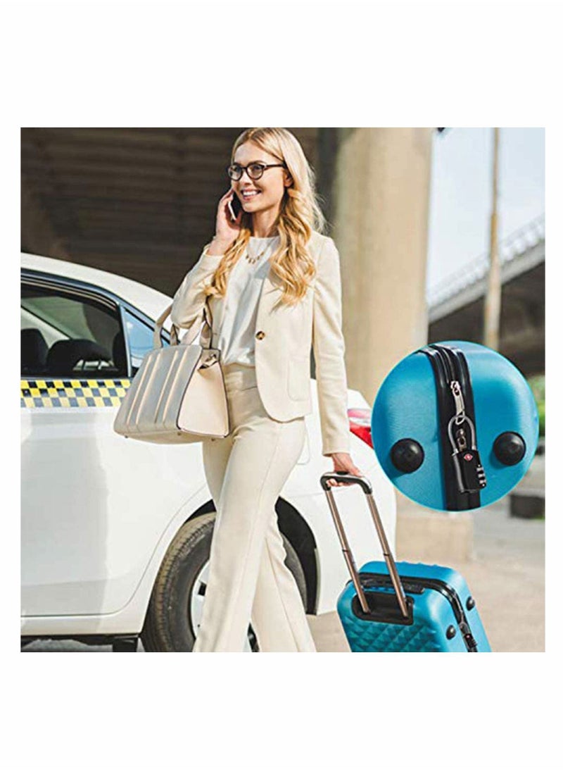 Y&D - Suitcase Locks Luggage Locks, TSA Approved Lock, Zinc Alloy Security Padlock, 3-Dial Combination Padlock for Luggage, Suitcases, Backpacks, Duffle Bag Laptop Camera 2Pcs - Image 1