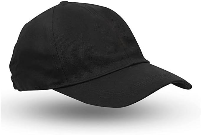 YANEK Plain Classic & Adjustable Baseball Cap for Unisex, Black - Image 1