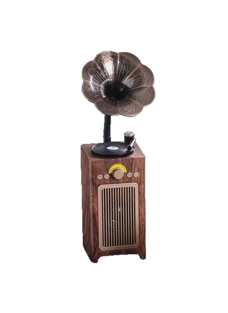 H3 Retro Gramophone Design Bluetooth-Compatible Speaker Wireless Desktop Sound Box - Image 1