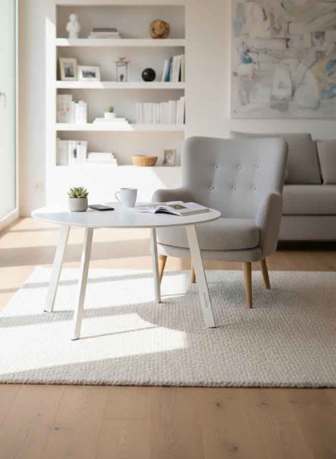 Hesperide Saona Round Garden Side Table Clay 70 x 40 cm 159869L - Image 3