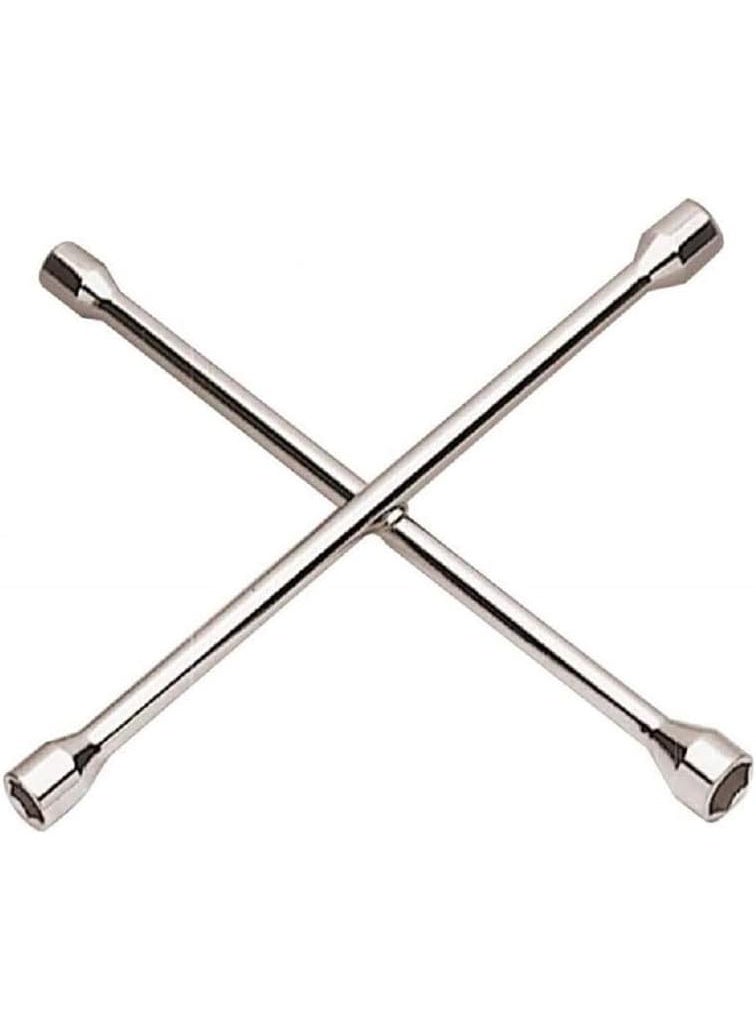 مفتاح صليبة للعجل 4 طرق – حجم كبير 40.5 سم لتفكيك وربط مسامير 17/19/21/23 مم - Image 1