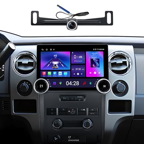 AINAVITO 11.5" 2K Android 13 Car Stereo for Ford F150 F250 (2009-2014) - 8-Core 6GB+128GB Wireless CarPlay Android Auto with Dual Physical Knobs, QLED Touchscreen, Fits XL XLT Base Trims (Manual AC ONLY) - Image 1