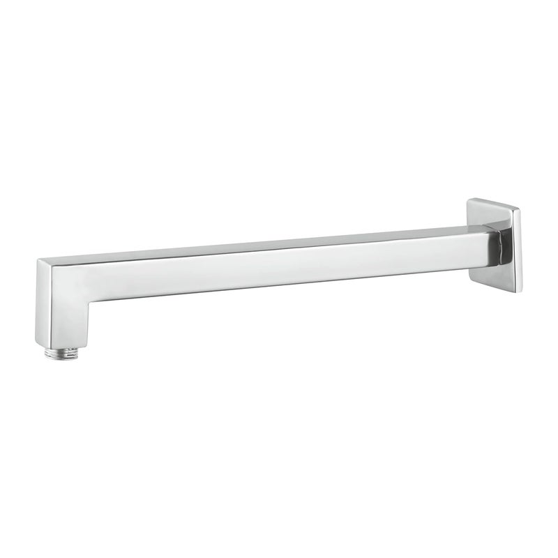 RUHE Ruhe 12 Inches Square Shower Arm Premium Grade Stainless Steel L Type Square Shower Arm Chrome Finish - Image 1